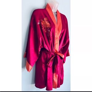 Vintage Victoria Secret Satin Kimono Robe